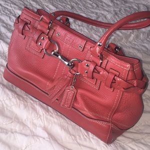 Coral Coach Purse